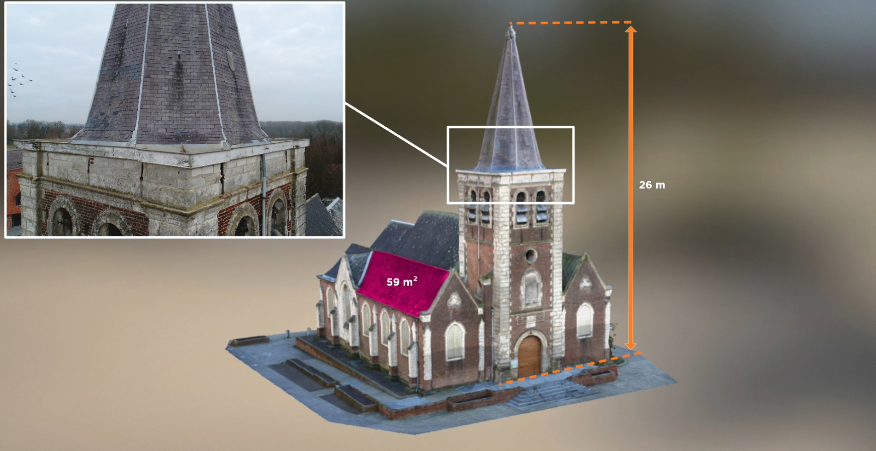 Réalisaton d'une photogrammétrie à Astaing par Aerokoncept